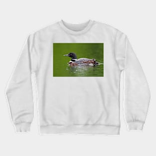 By her side - Common loon Crewneck Sweatshirt